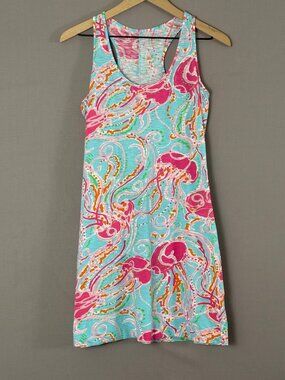Lilly Pulitzer Cotton Racerback Tank Dress Jellies Be Jammin S